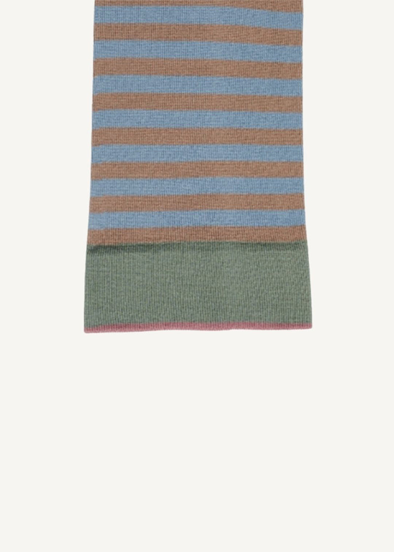 Socks Taupe Stripe Hosiery BONNE MAISON