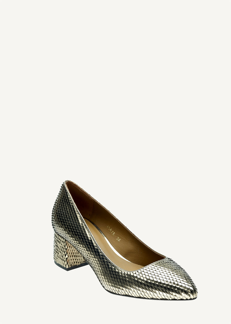 Dark Silver Pump Shoes INTROPIA