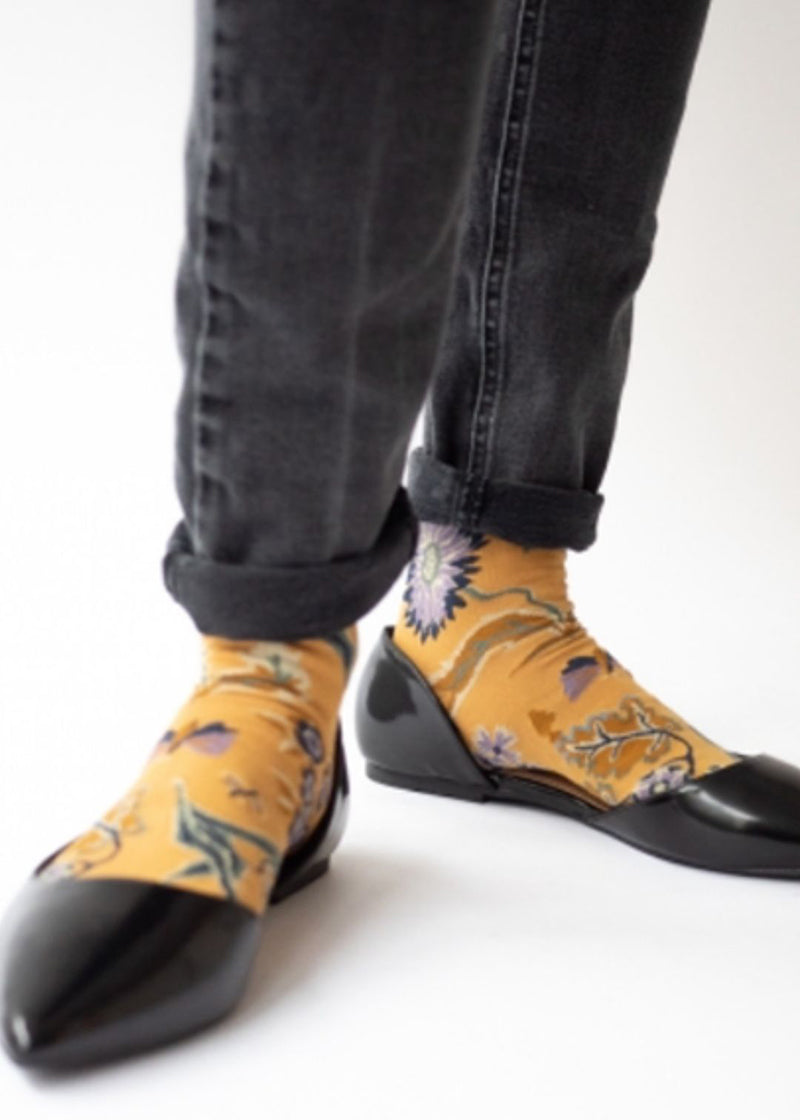 Socks Ochre Indienne Hosiery BONNE MAISON