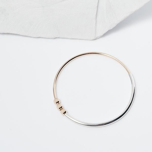 Pablo Bangle | 3 Cube Beads Accessories AMY TAMBLYN