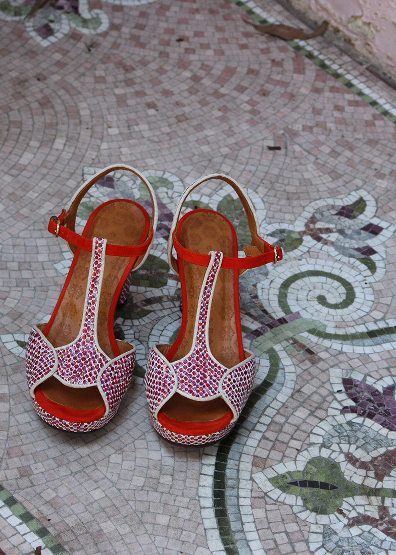 Red Eduni Shoes CHIE MIHARA 
