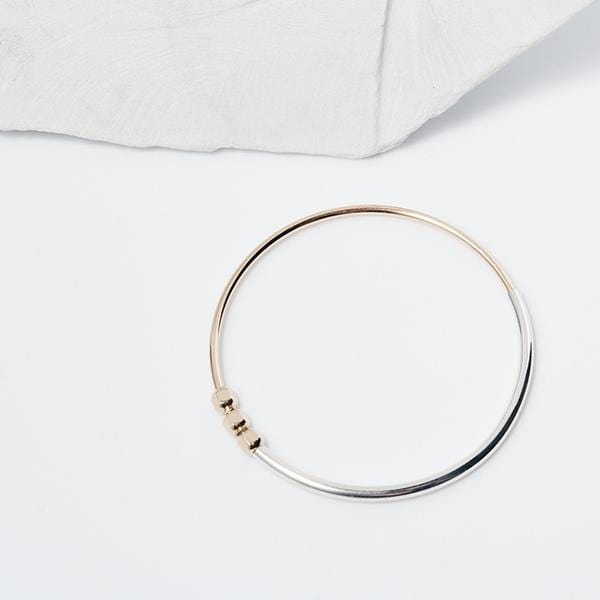 Pablo Bangle | 3 Cube Beads Accessories AMY TAMBLYN 