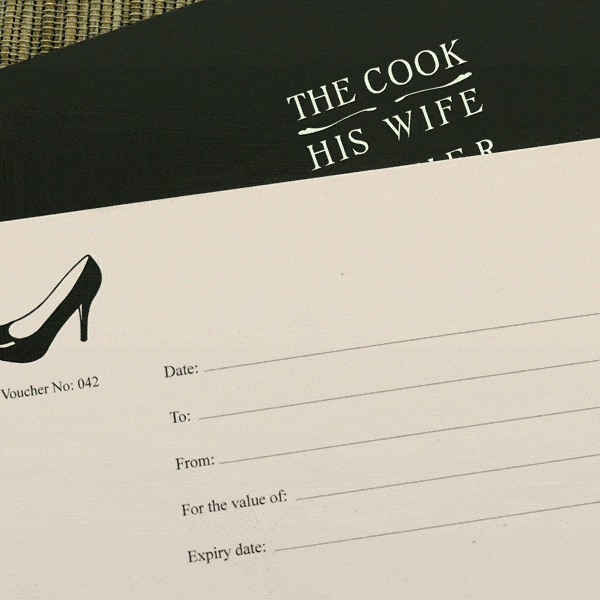 Gift Voucher Gift Voucher The Cook, His Wife & Her Shoes 